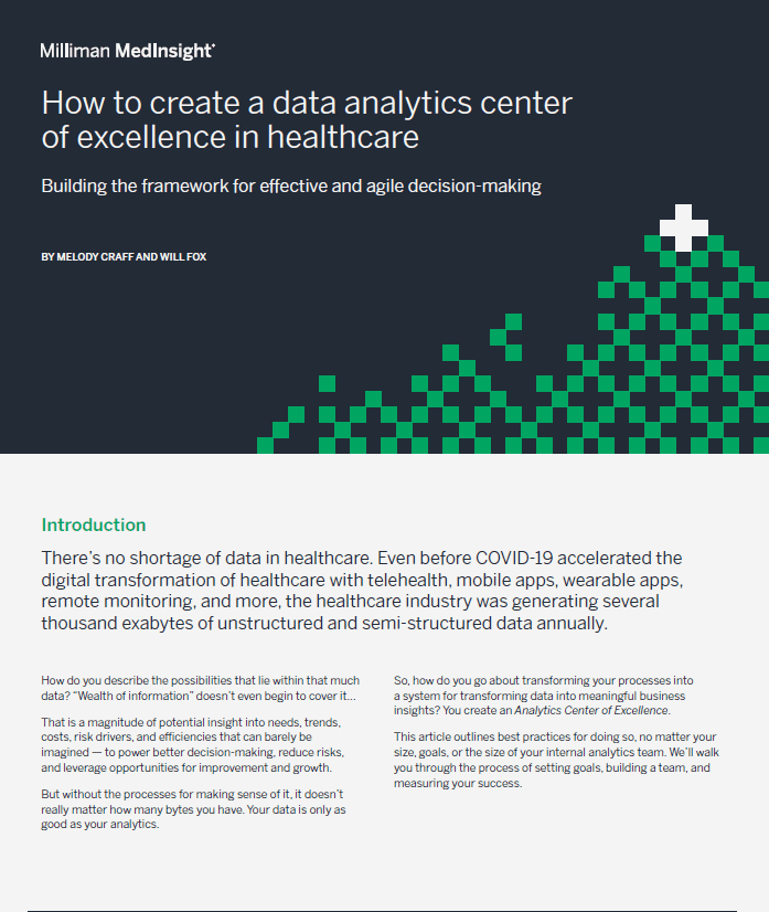 Data Analytics Center of Excellence
