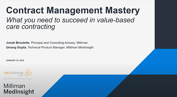 VBC Contract Management Webinar